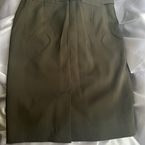 BANANA REPUBLIC Business casual skirt OLIVE - Picture 3 of 3